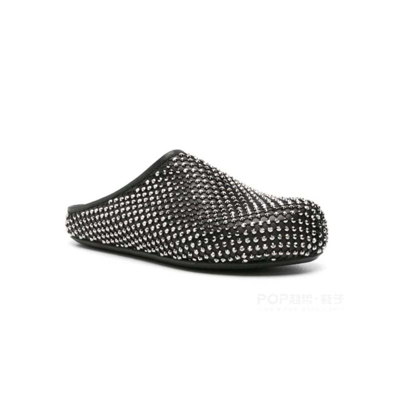 Femme med strass dekorerede slippers mules Stilla