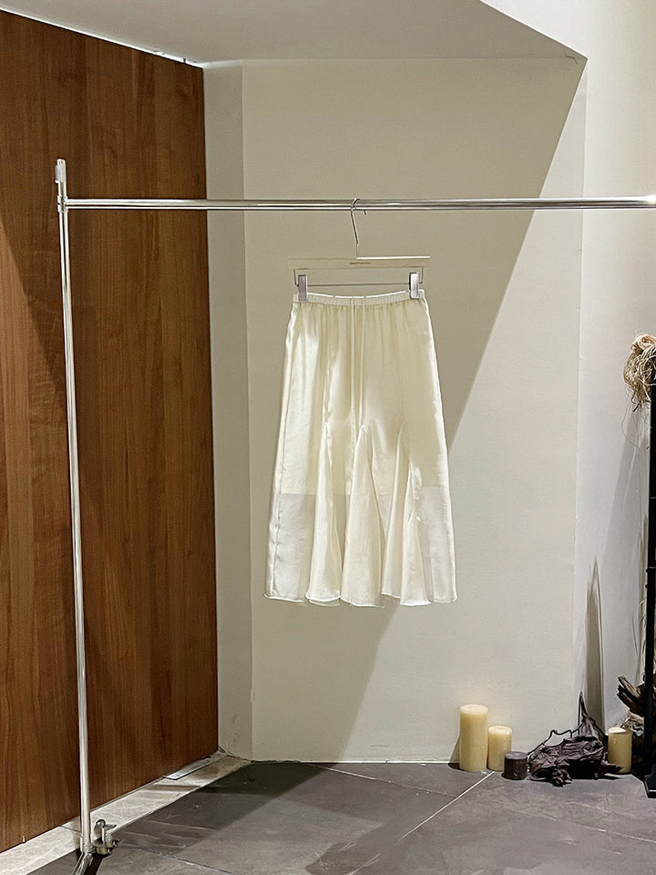 Dame elegant, luftig chiffon nederdel Stilla
