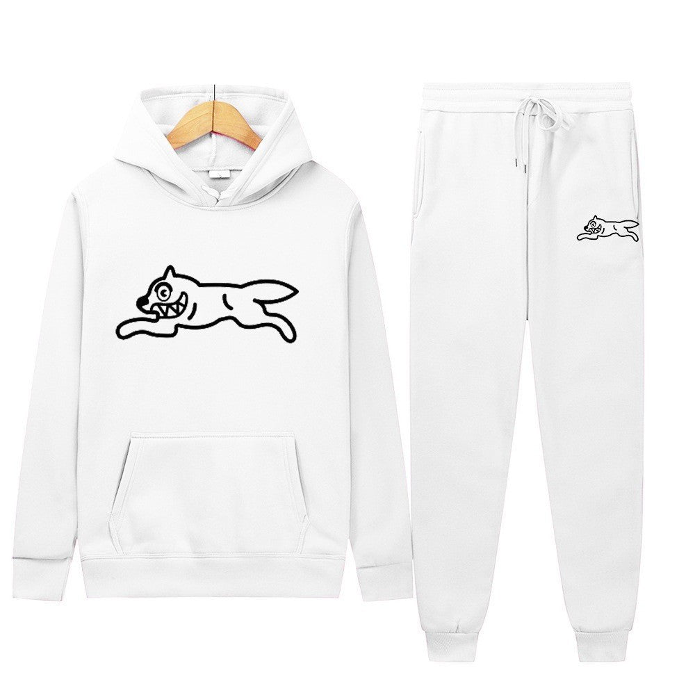 Kvinders sporty hoodie sæt med sejt dyremotiv Skovae