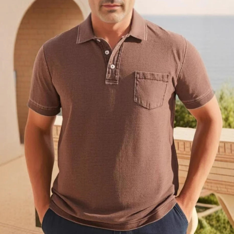 Herre Kortærmet Polo T-shirt Stilla
