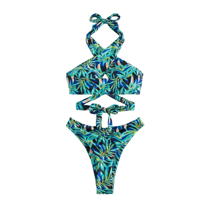 Dame triangel-bikini med innovativt snit Skovae