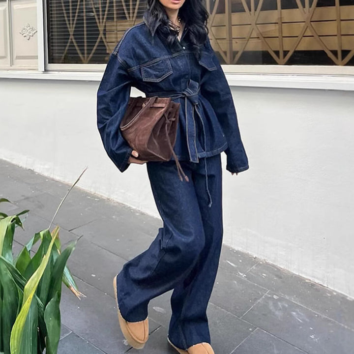 Damer Stilfuld Denim Jakke Stilla