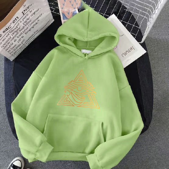 Kvindernes hoodie med kunstnerisk grafisk design Skovae