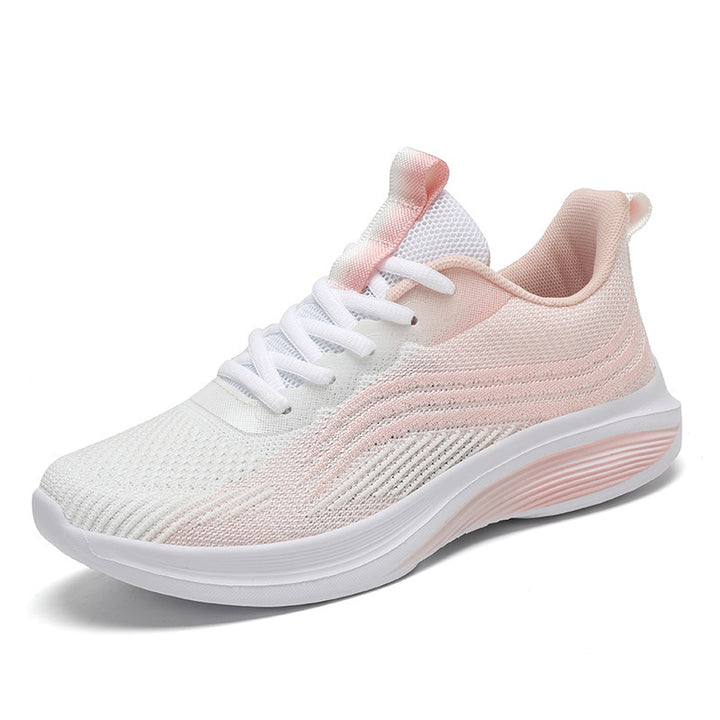 Dame nan ergonomisk hverdagssneaker med åndbart strikoverdel, formet rullebund og hælpolstring Skovae