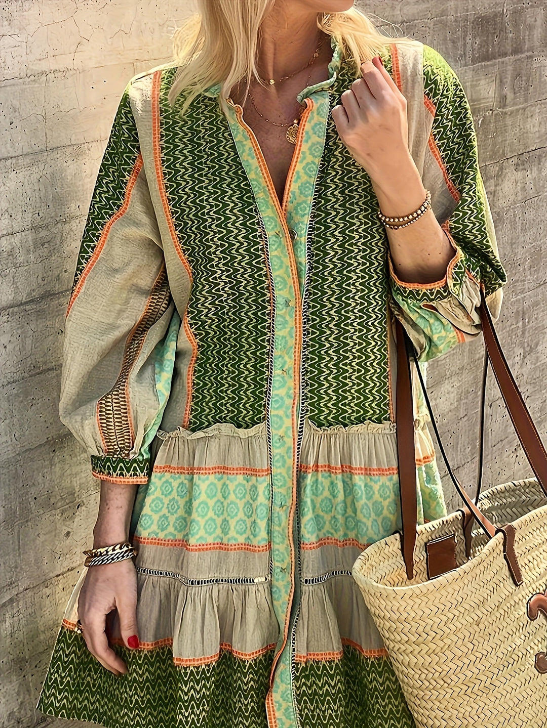 Femme Bohemian Midi Kjole Stilla
