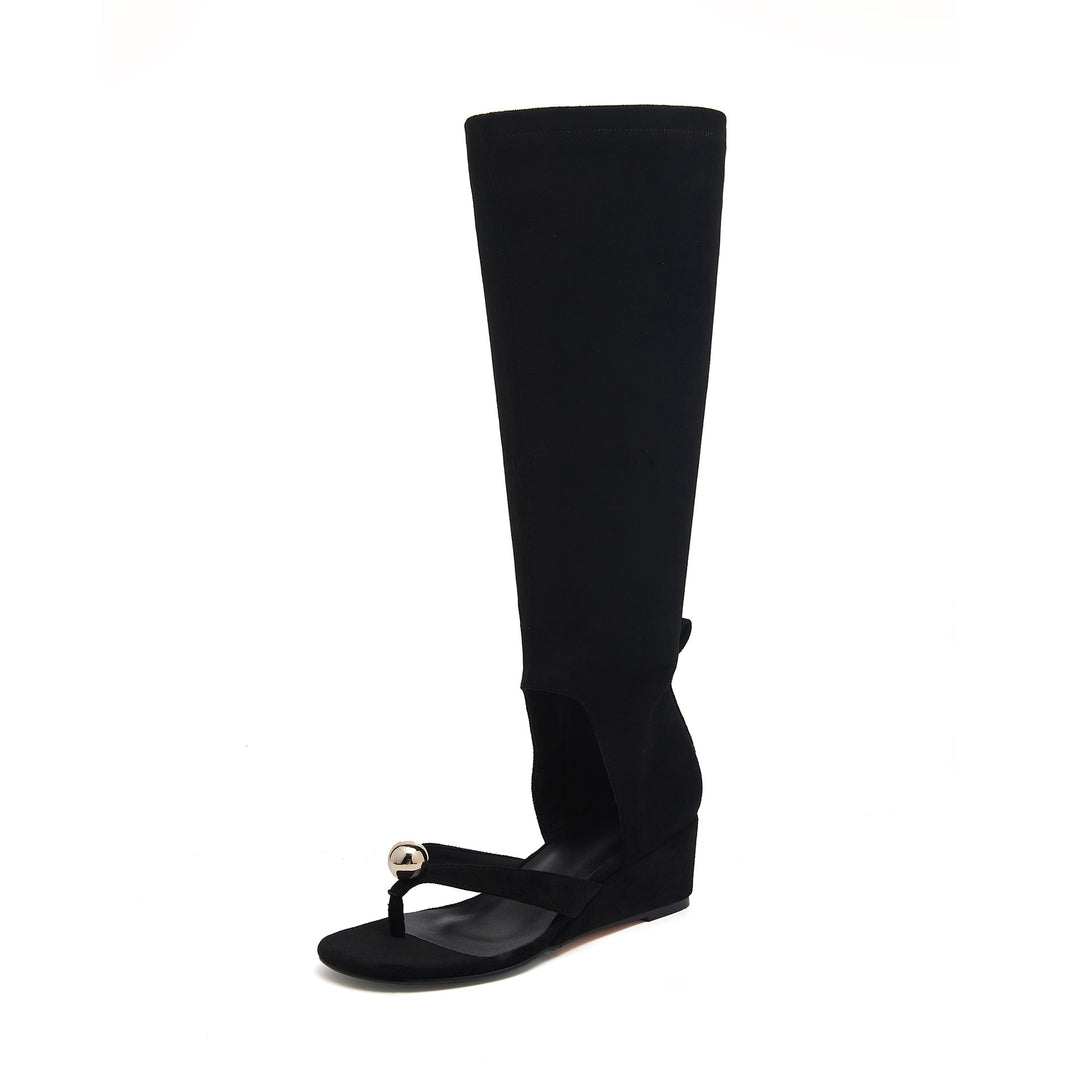 Femme Højglans Over-knæ Flip-Flops Stilla