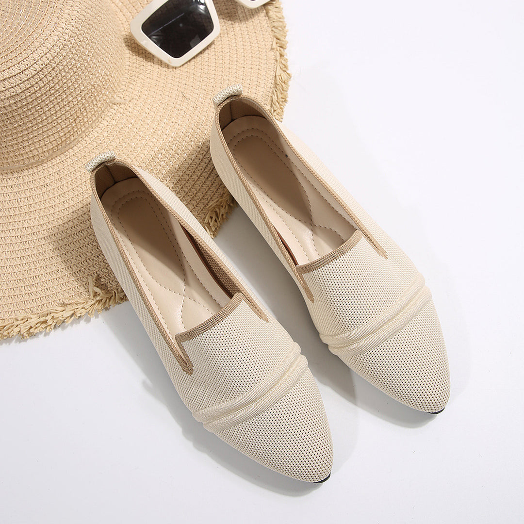 Dame Smarte Spidsede Slip-On Ballerinaer Stilla