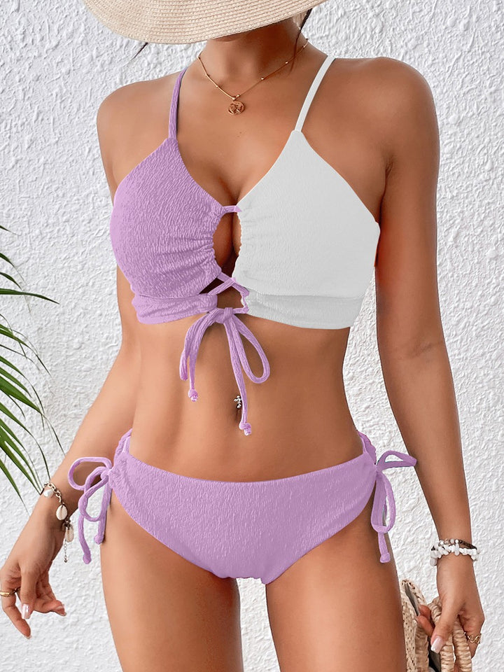 Dame struktureret Cut-Out Bikini Sæt Stilla