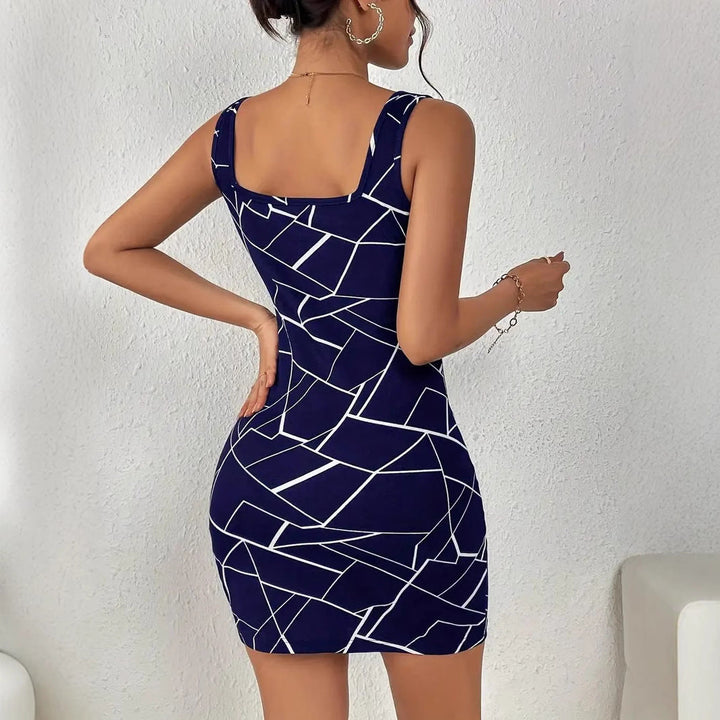 Stilla | Smart Trykt Slim Fit Kjole