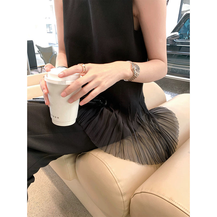 Damebluse med frynse detaljer og elegant snit Stilla