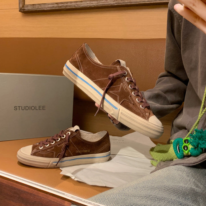 Herrer fritids ruskinds snørebånd sneakers Stilla