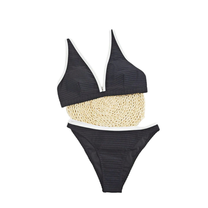 Moderne dame deep V-udskæring bikini sæt Stilla