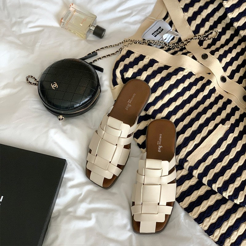 Herrer Casual Læder Slide Sandaler Stilla