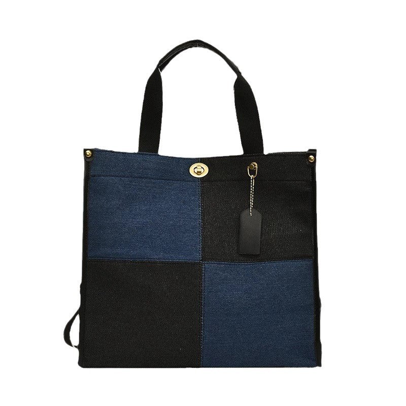 Femme nutidig patchwork skuldertaske Stilla