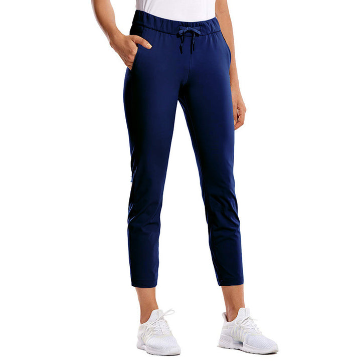 Dame Sporty Funktionsbukser med elastisk talje og sidelommer Stilla