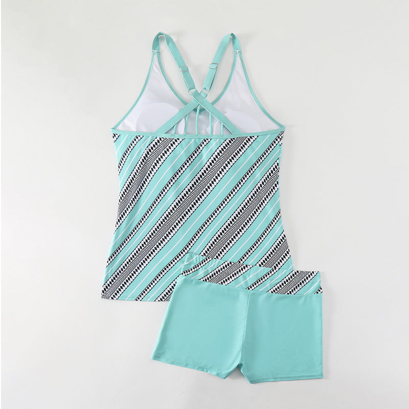 Dame Sports tankini og shorts sæt Skovae