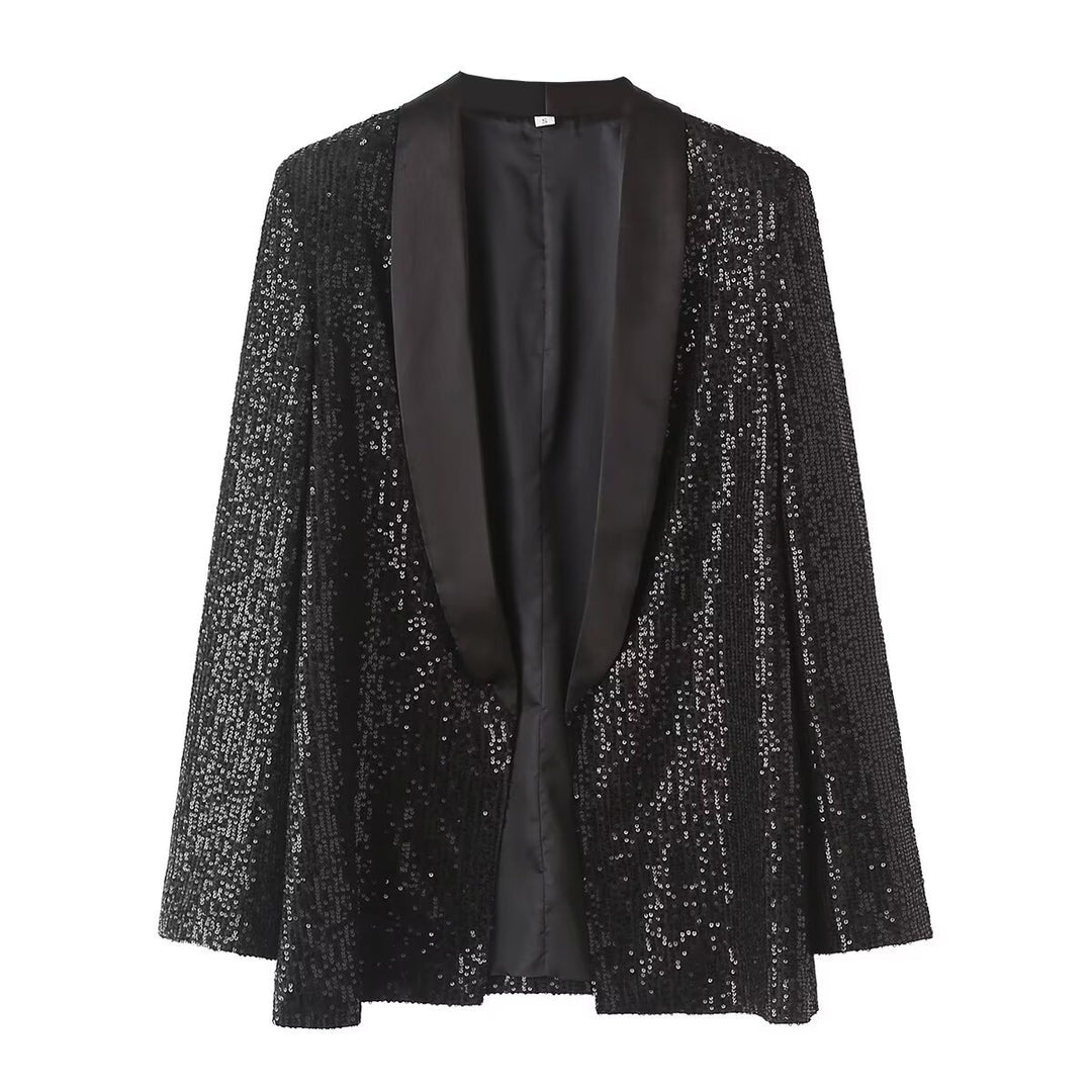Dame elegant palietter Blazer Stilla