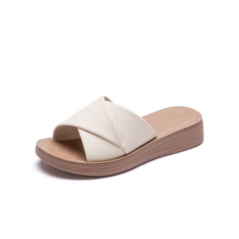 Femme Sleek Crossband Slide Sandaler med Komfortfodseng Stilla