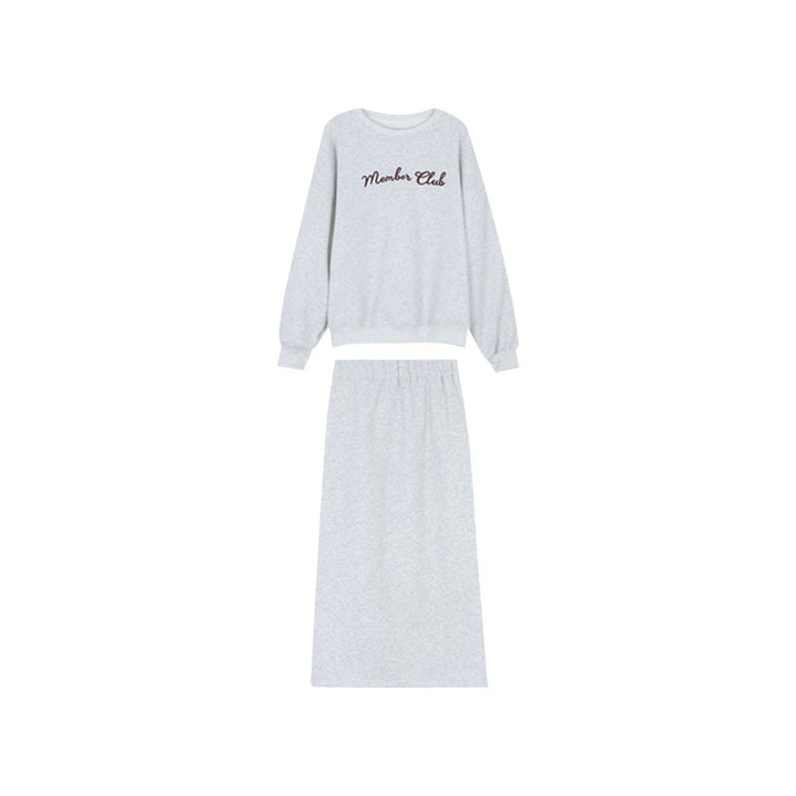 Damer afslappet oversized sweater med dekorativ tekst Stilla