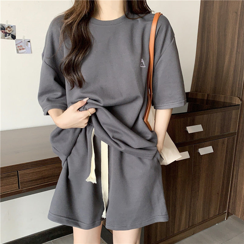Femme Fritid Grafik Kjole med Bæltebinding Stilla