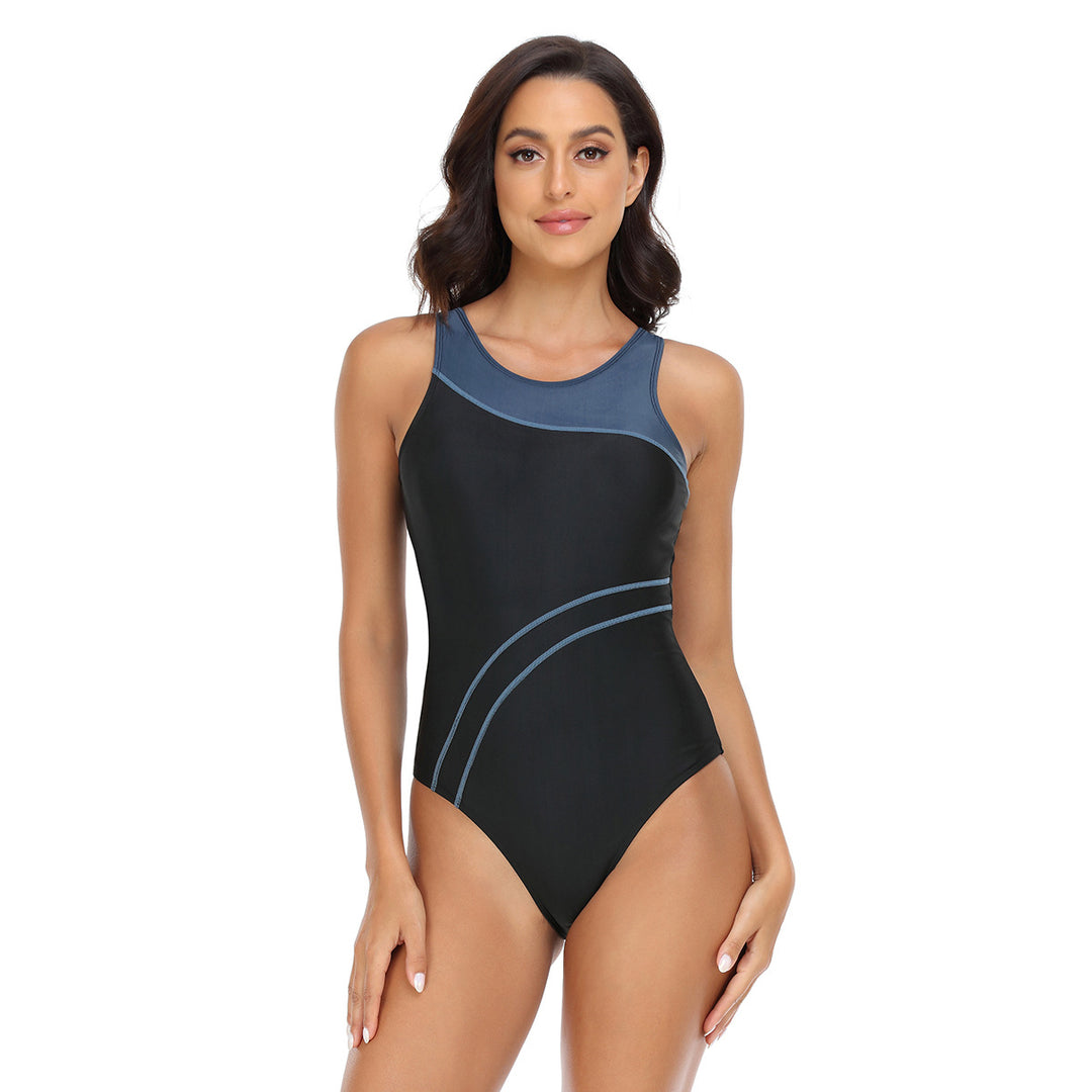 Dame Sporty Badedragt med Racerback-design og moderne kontraster Stilla