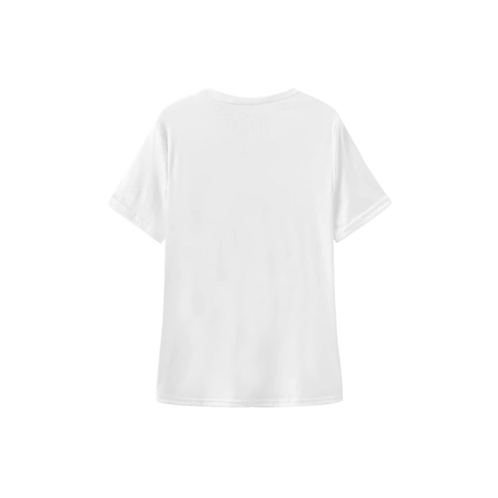 Dame Oversized Crop-T-Shirt med kunstnerisk grafiktryk Skovae