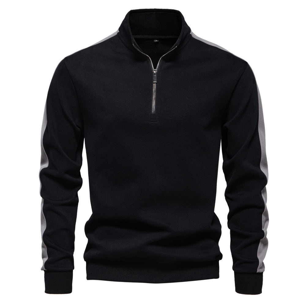 Herre fleecepullover med moderne halvlynlås og innovativt design Stilla