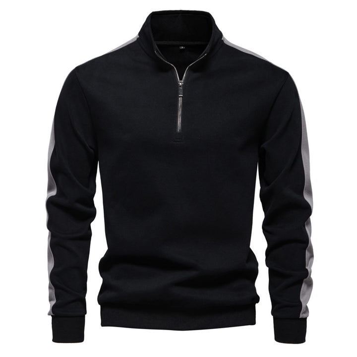 Herre fleecepullover med moderne halvlynlås og innovativt design Stilla