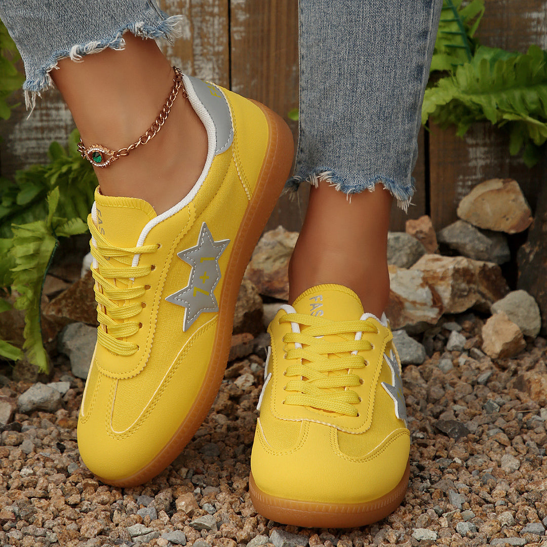 Dame Sporty Sneakers med modigt stjernemotiv Stilla