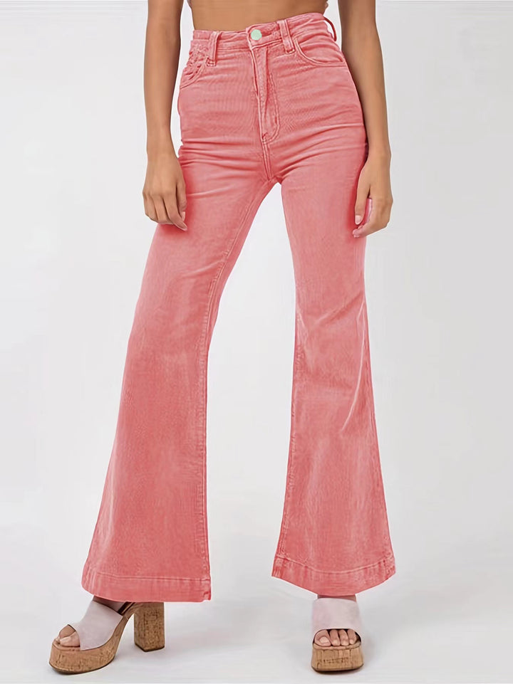 Dame høj talje svingende jeans Stilla