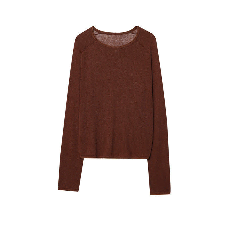 Femme Letvægts Langærmet Pullover Top Stilla