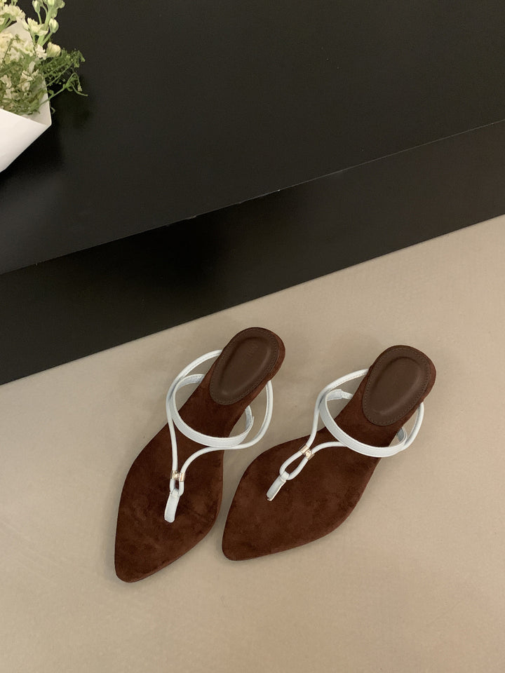 Dame Spidsesko Slingback Mules med justerbar ankelrem Stilla