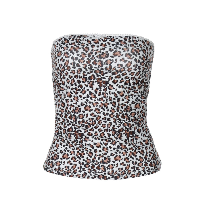 Dame Bandeau Top i moderne Leo-design Stilla
