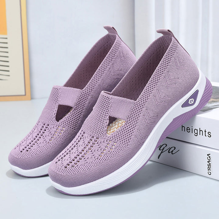 Dame Åndbare Slip-On Sneakers med fleksibel sål og elastisk overmateriale Stilla