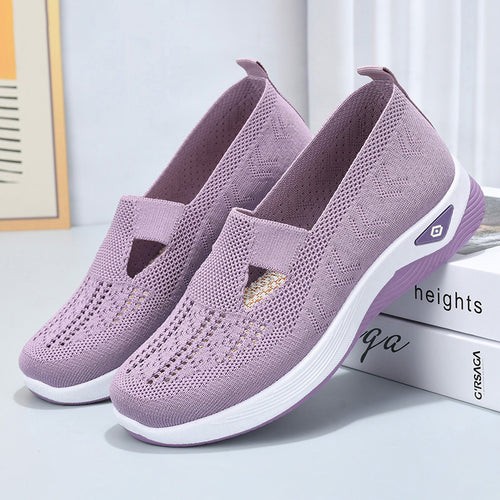 Dame Åndbare Slip-On Sneakers med fleksibel sål og elastisk overmateriale Stilla