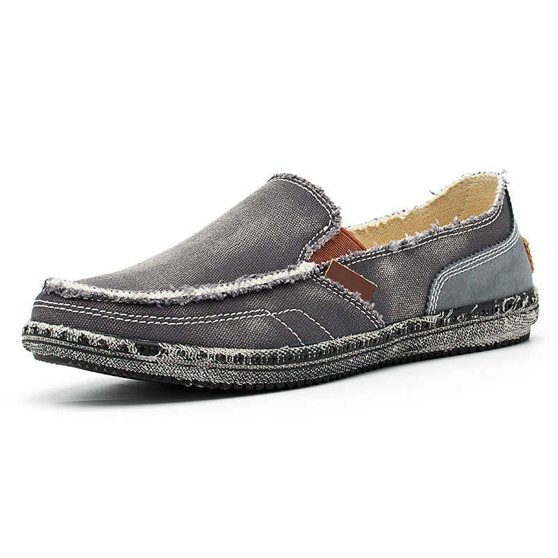 Herren Fritid Slip-On Canvas Sko Stilla