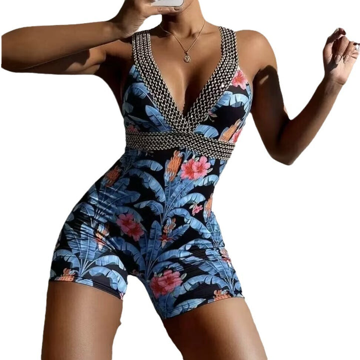 Dame blomstertryk playsuit Stilla