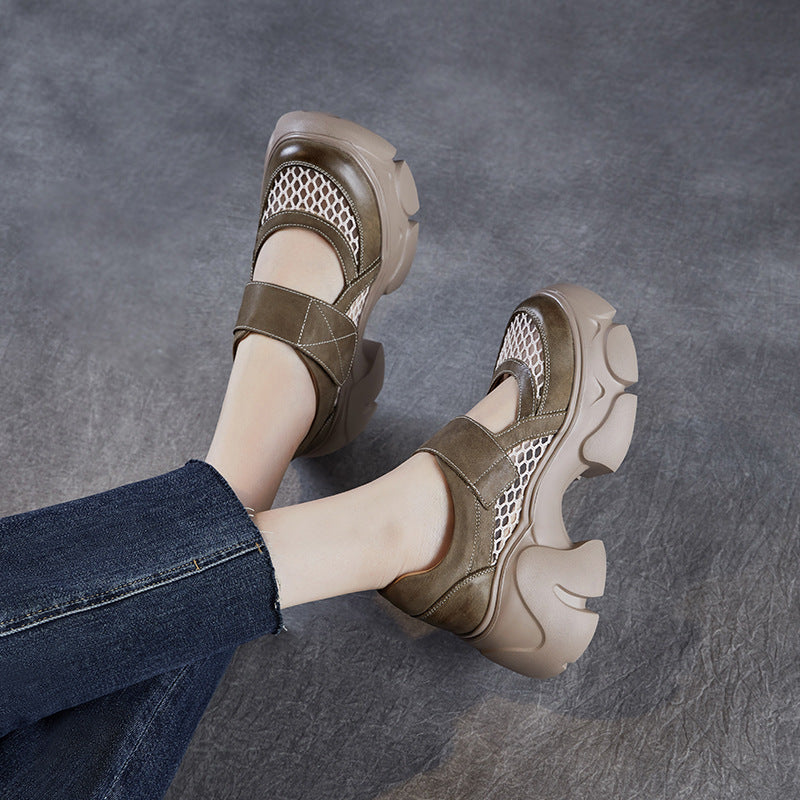 Dame Mesh-strop Chunky-Plateau-sko Stilla