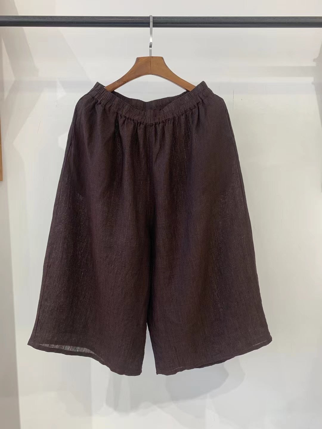 Femme Afslappet Pasform Linned Culottes Stilla