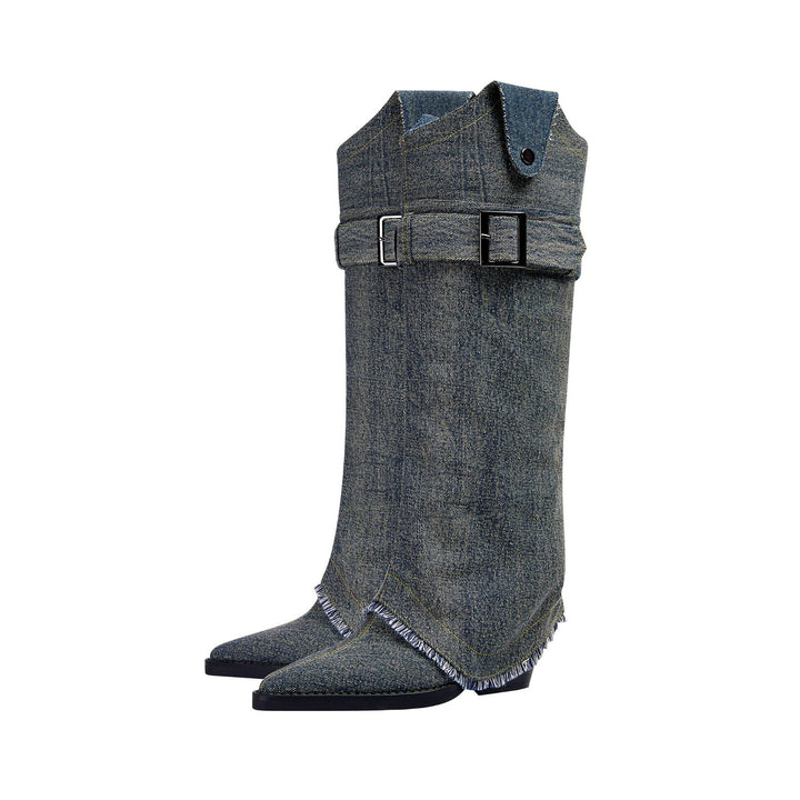 Femme Statement Denim Støvler Stilla