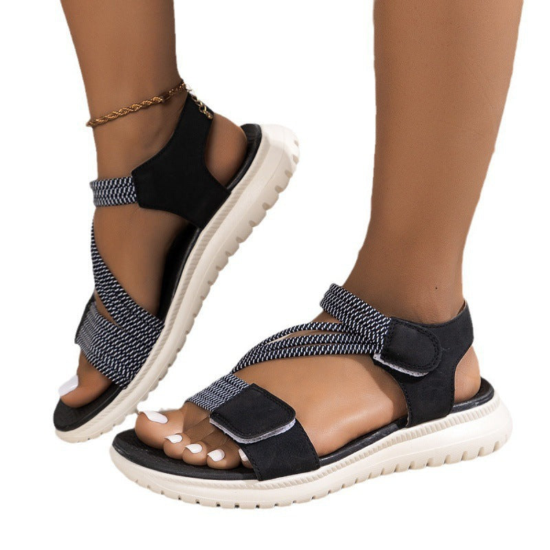 Dame Sporty Sandaler med justerbar rem og åndbart overmateriale Stilla