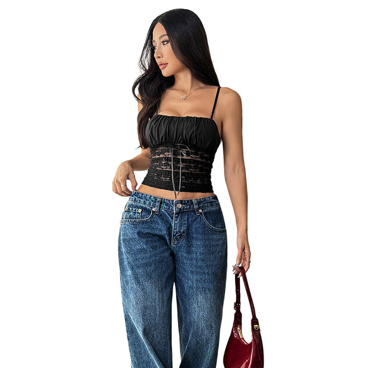 Dame Spidspanel Peplum Top Stilla