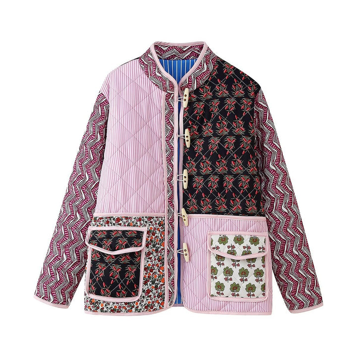 Femme Stepp-Patchwork-Jakke Stilla