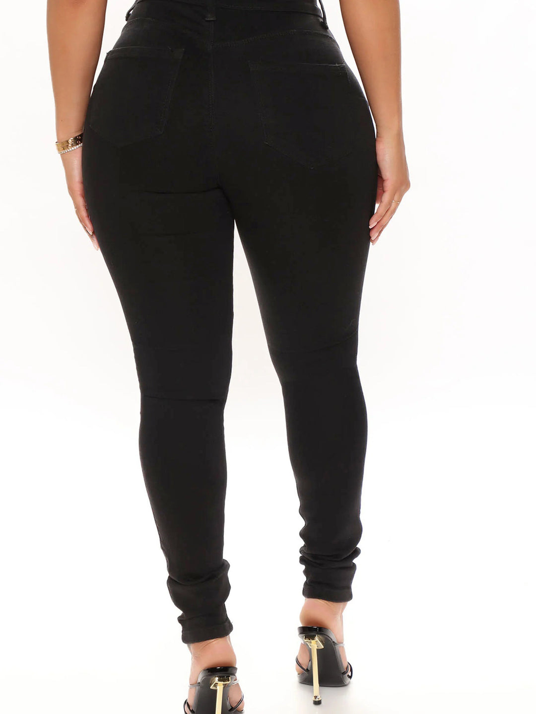 Damer lavtsiddende skinny jeans med iøjnefaldende spændingsdetaljer og høj talje Stilla