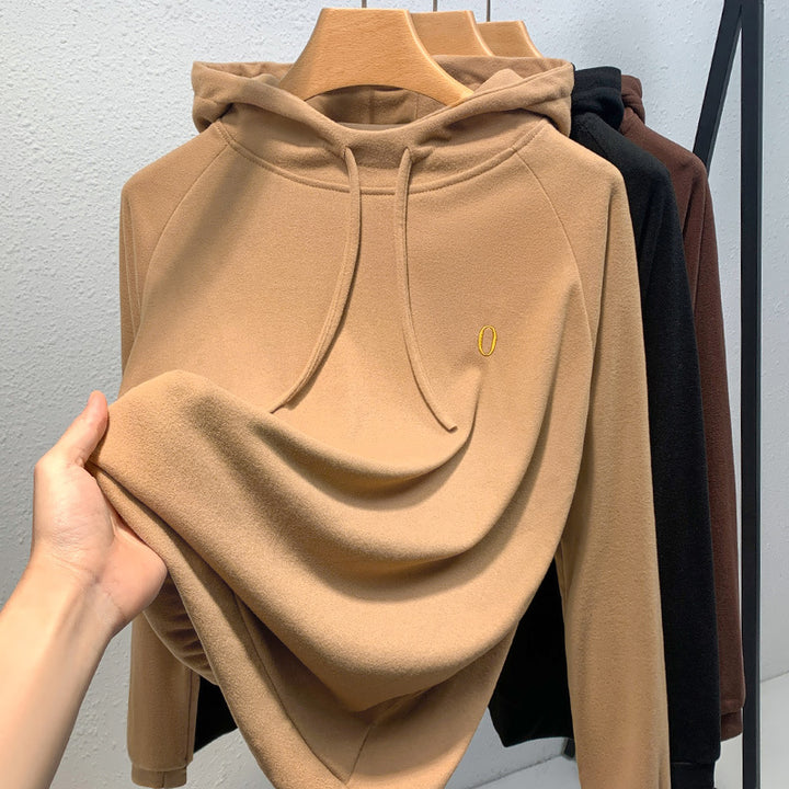 Dame Hoodie i blødt fleece med hætte og afslappet pasform Stilla