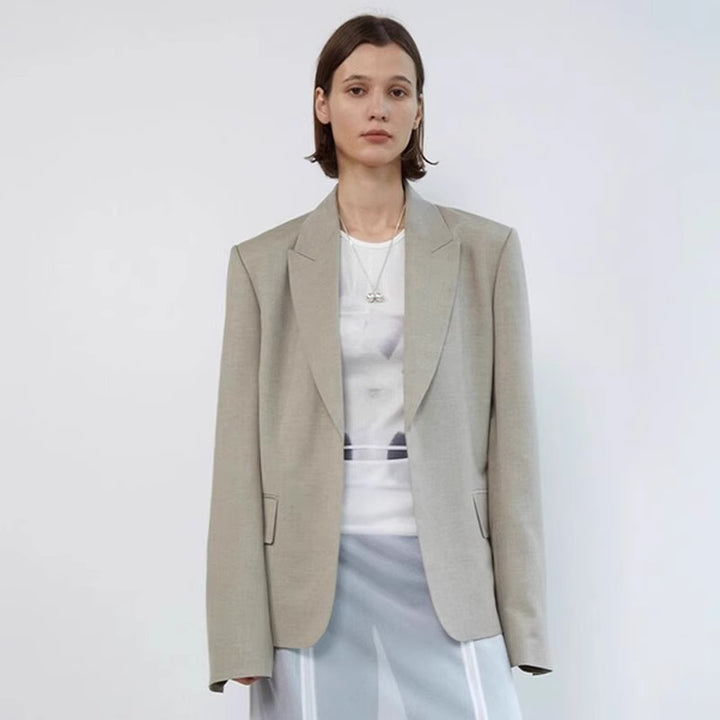 Dame elegant oversized blazer med subtile detaljer Stilla