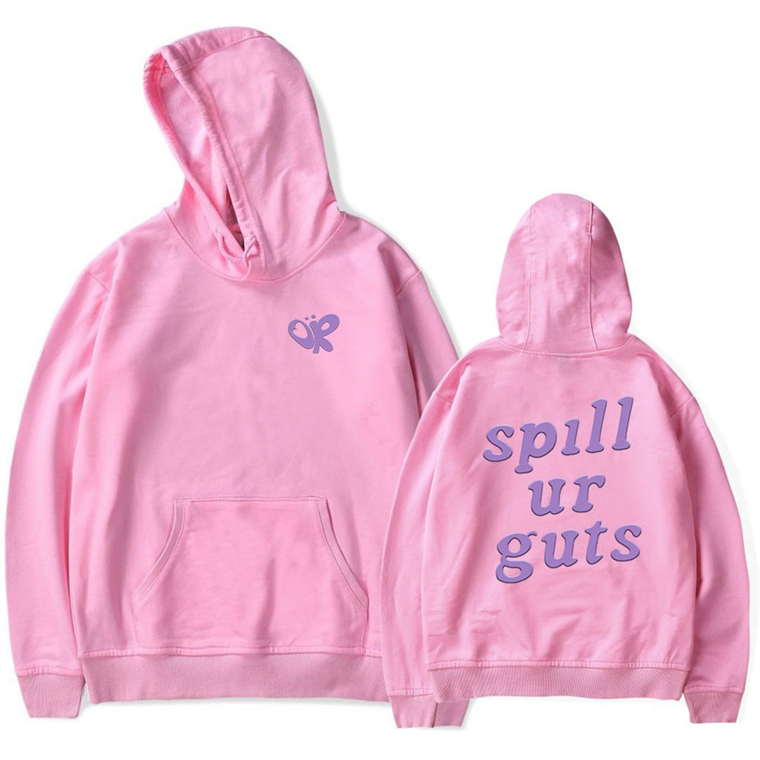 Kvinders hoodie med afslappet skrift og behagelig pasform Skovae