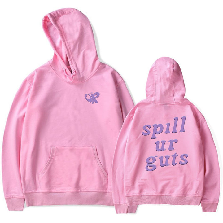 Kvinders hoodie med afslappet skrift og behagelig pasform Skovae