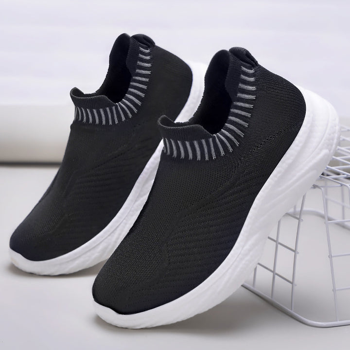 Dame Strik-Sneakers med elastisk indsats og dæmpende sål Stilla