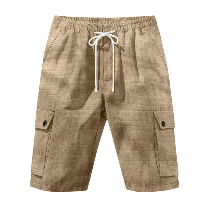 Herrer afslappede cargo-shorts med elastisk talje og praktiske lommer Stilla